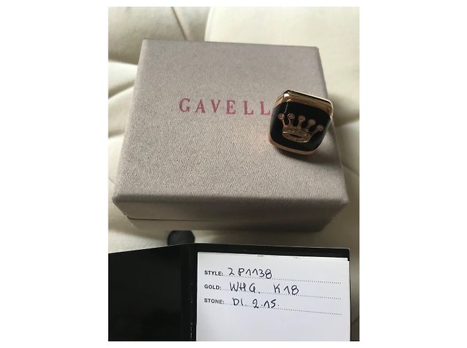 Autre Marque GAVELLO Diamond Crown Siegelring - Ansicht 4