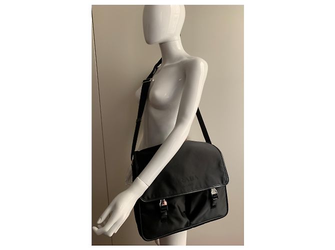 Prada Borsa messanger in nylon - vista 11