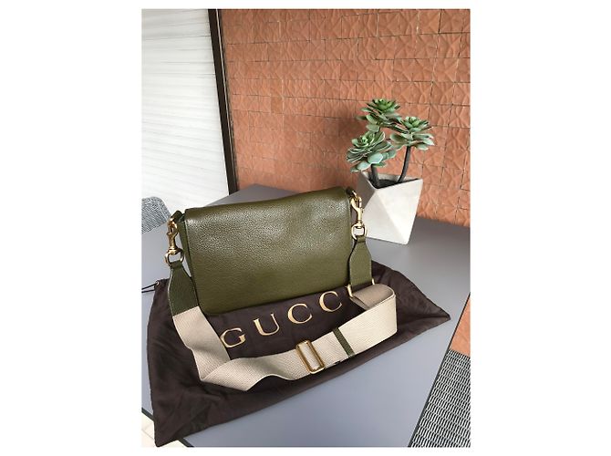 Sac Gucci Jackie verde militar - vista 3