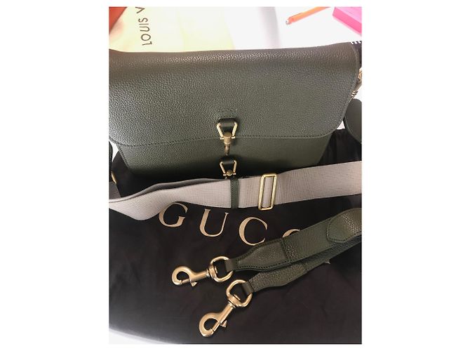Sac Gucci Jackie verde militar - vista 9