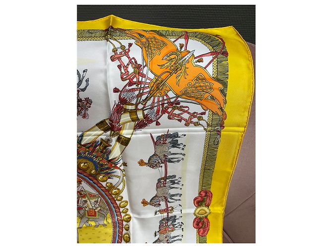 Hermès Caparons de Francia e India Multicolor Amarillo - vista 10