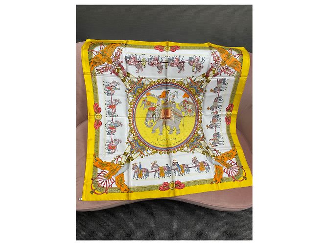 Hermès Caparons de Francia e India Multicolor Amarillo - vista 13