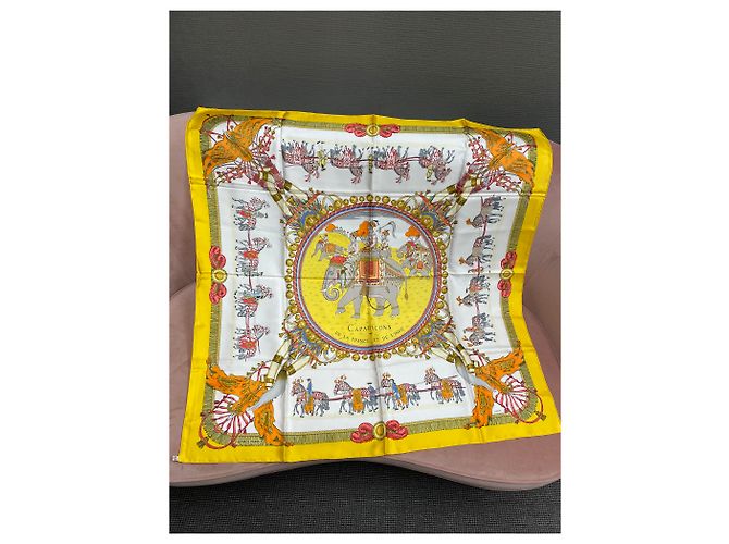 Hermès Caparons de Francia e India Multicolor Amarillo - vista 14
