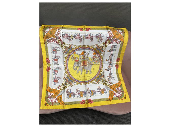 Hermès Caparons de Francia e India Multicolor Amarillo - vista 15