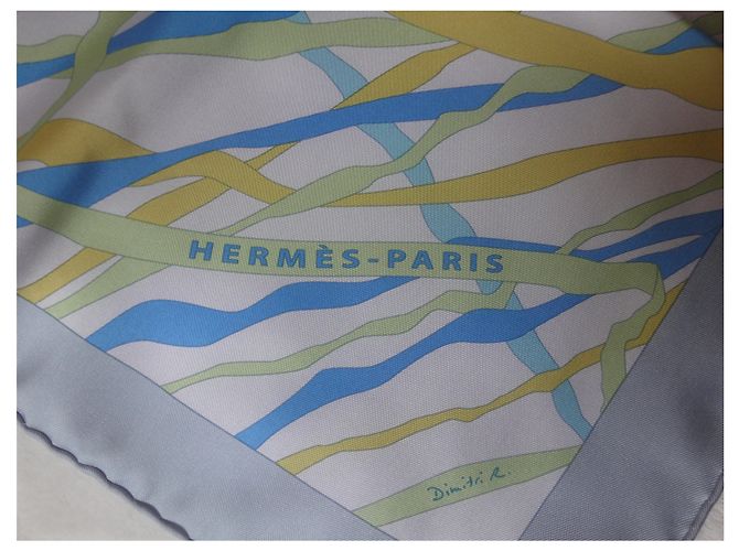 Lenço de seda Hermès Ahead of All 90/90 Multicor - vista 3