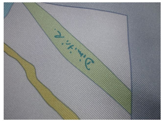 Lenço de seda Hermès Ahead of All 90/90 Multicor - vista 7