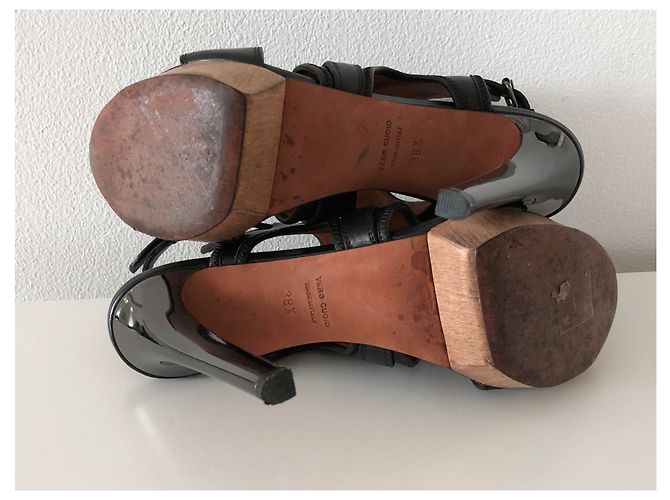Lanvin Ledersandalen mit hohem Absatz Schwarz - Ansicht 6