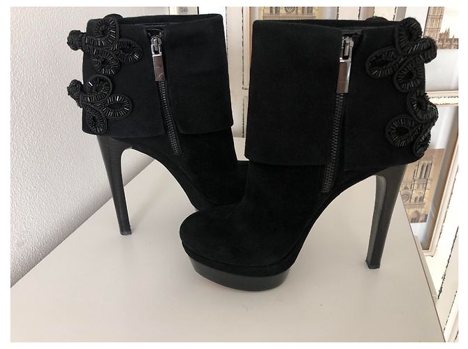 Rachel Zoe Ava KidSuede Nero - vista 6