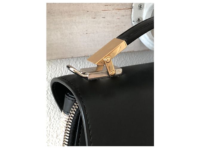 Borsa Balenciaga Le Dix in pelle Nero Beige - vista 4