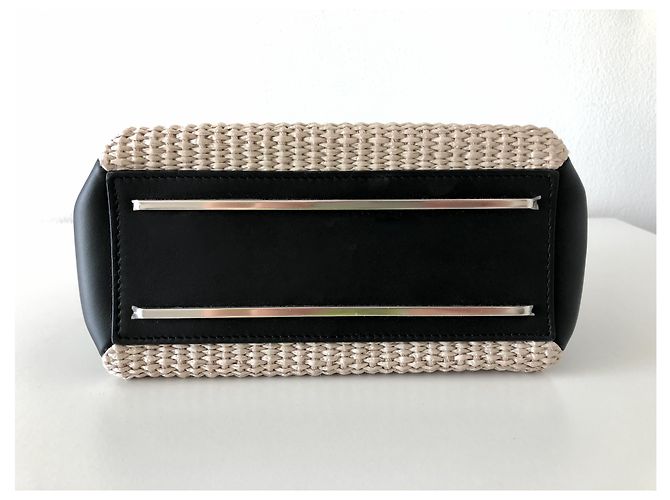 Borsa Balenciaga Le Dix in pelle Nero Beige - vista 5