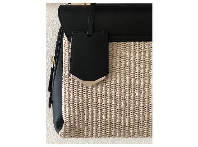 Borsa Balenciaga Le Dix in pelle Nero Beige - vista 8