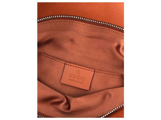 Bamboo Gucci Pochette in pelle di bambù Arancione - vista 10