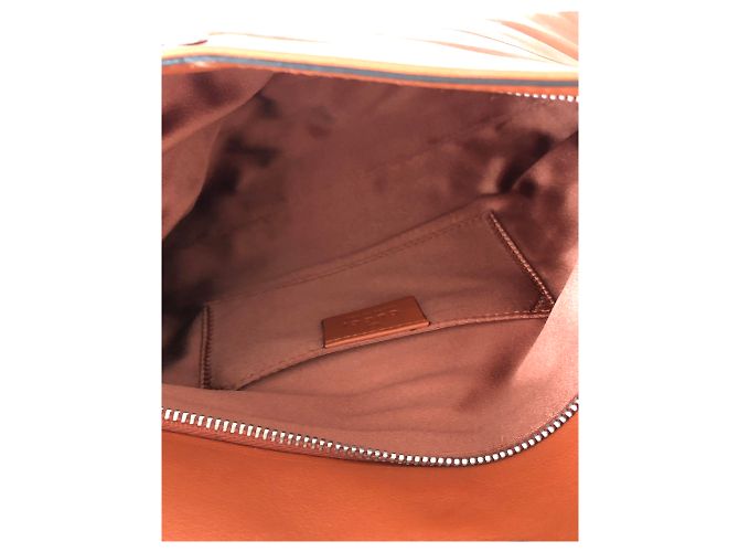 Bamboo Gucci Pochette in pelle di bambù Arancione - vista 8