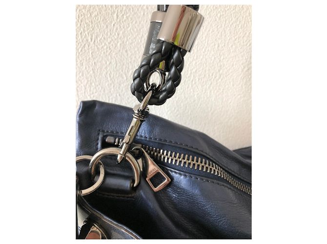 Borsa a tracolla Gucci in pelle blu metallizzato Metallico - vista 3