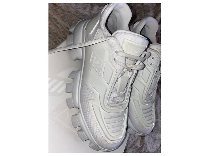 Prada Basket Sneaker Weiß Leder - Ansicht 2