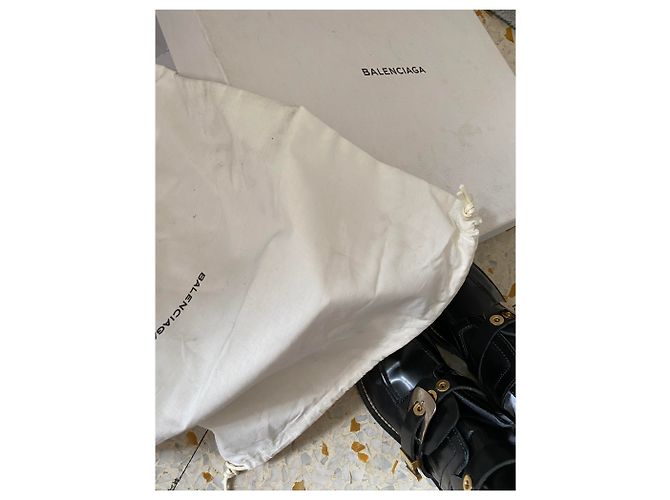 Stivaletti Balenciaga in pelle nera Nero - vista 6