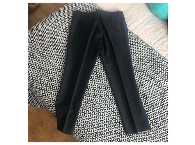 Pantalones Isabel Marant Gris Oscuro de Lana Gris antracita - vista 3