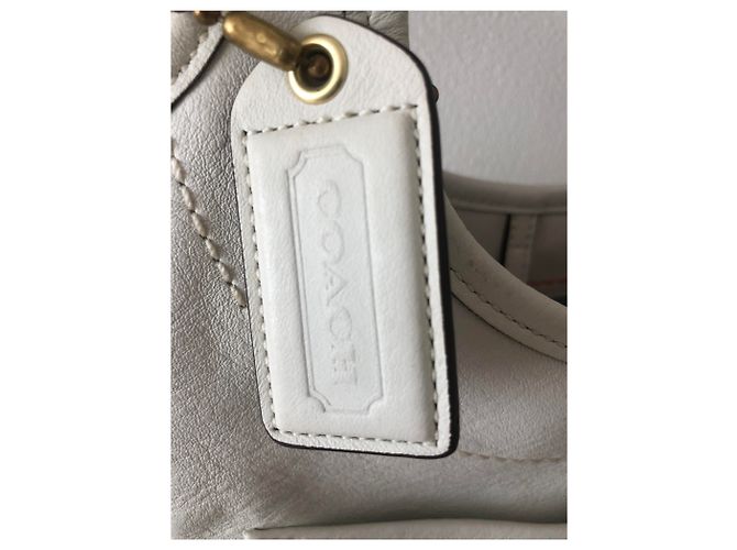 Borsa a tracolla Coach in pelle bianca Bianco - vista 11