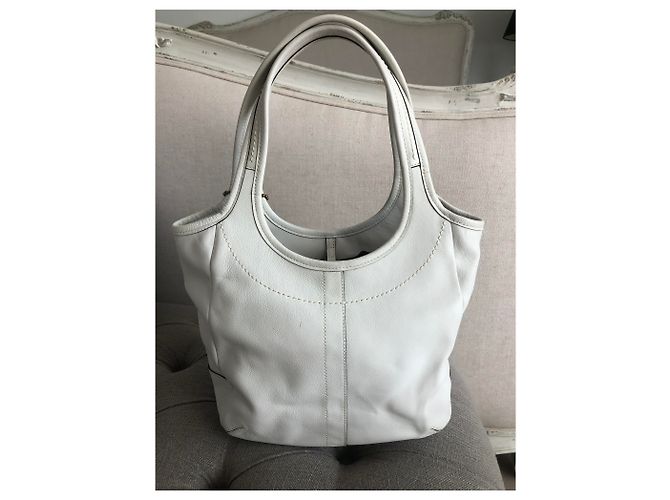 Borsa a tracolla Coach in pelle bianca Bianco - vista 5