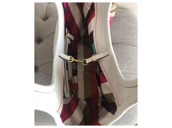 Borsa a tracolla Coach in pelle bianca Bianco - vista 8