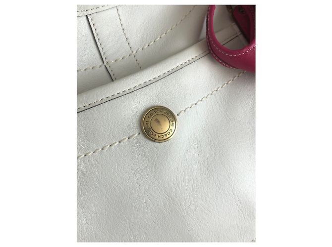 Borsa a tracolla Coach in pelle bianca Bianco - vista 9