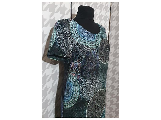 Autre Marque Piu & Piu Kleid Mehrfarbig Polyester Größe 36 Mehrfarben - Ansicht 2