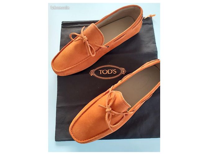 Tod's Gommini Loafer Orange Hirschleder Größe 45 - Ansicht 2