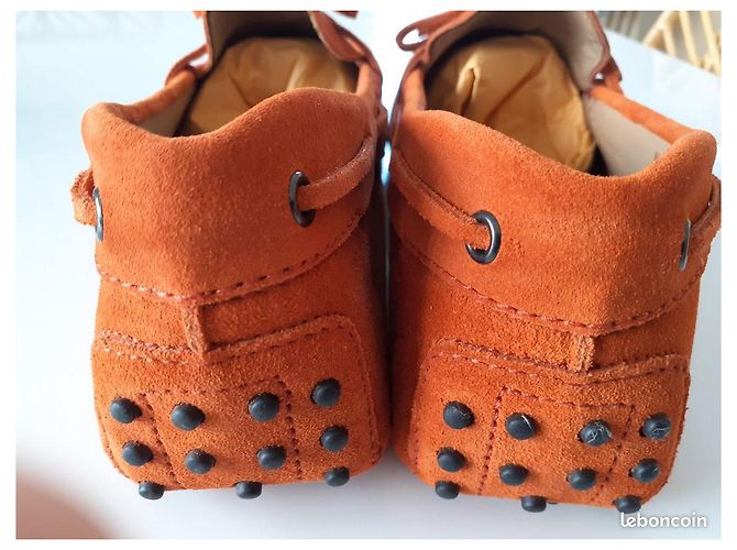 Tod's Gommini Loafer Orange Hirschleder Größe 45 - Ansicht 3