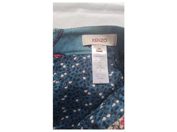 Saia Kenzo de algodão estampado Multicor - vista 3