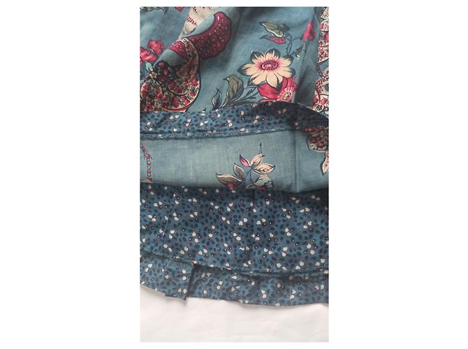 Saia Kenzo de algodão estampado Multicor - vista 4