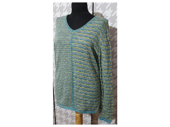 Autre Marque SOL Pullover Baby-Alpaka und Leinen mehrfarbig Größe L Mehrfarben - Ansicht 2