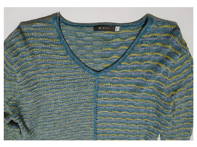 Autre Marque SOL Pullover Baby-Alpaka und Leinen mehrfarbig Größe L Mehrfarben - Ansicht 5