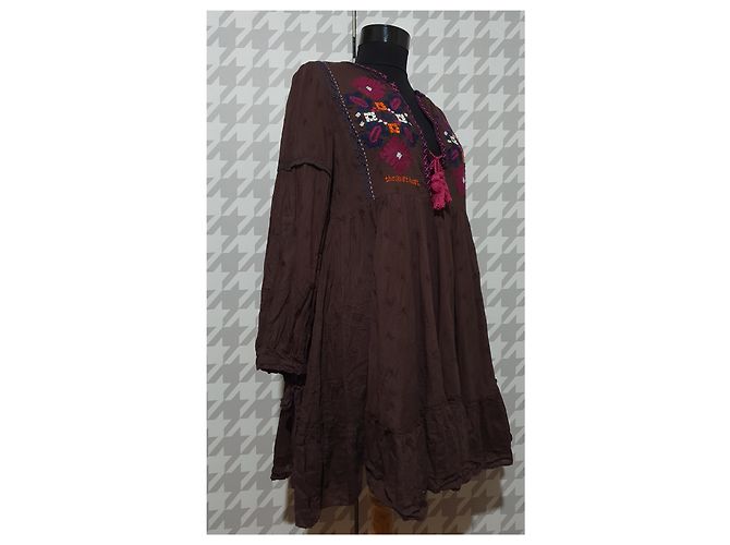 Blusa bordada de algodón Odd Molly Marrón Castaño Multicolor - vista 3
