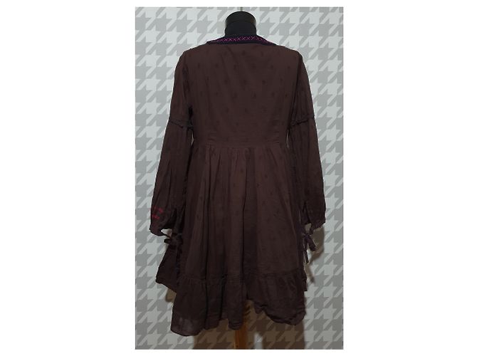Blusa bordada de algodón Odd Molly Marrón Castaño Multicolor - vista 4