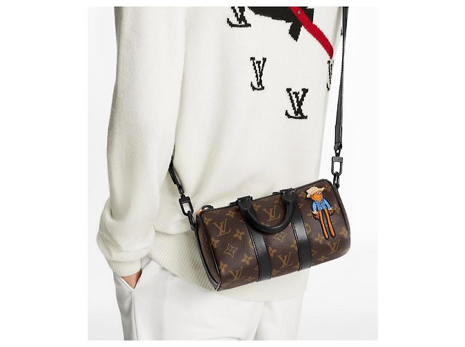 Abbesses Louis Vuitton Zoom avec monogramme Keepall XS d'amis Marron - vue 10