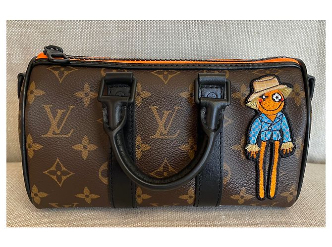 Abbesses Louis Vuitton Zoom avec monogramme Keepall XS d'amis Marron - vue 3