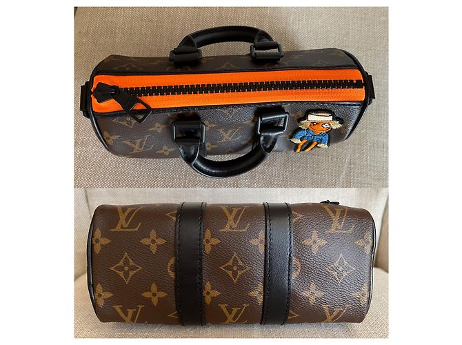 Abbesses Louis Vuitton Zoom avec monogramme Keepall XS d'amis Marron - vue 5