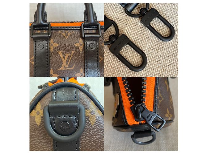 Abbesses Louis Vuitton Zoom avec monogramme Keepall XS d'amis Marron - vue 7