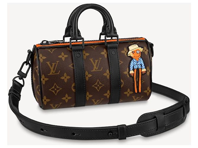 Abbesses Louis Vuitton Zoom avec monogramme Keepall XS d'amis Marron - vue 9