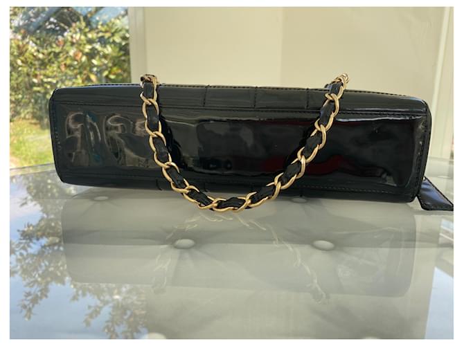 Timeless Borsa Chanel in vernice nera trapuntata Nero - vista 5