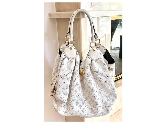 BORSA MAHINA L MONOGRAM LOUIS VUITTON Bianco Bianco sporco - vista 13