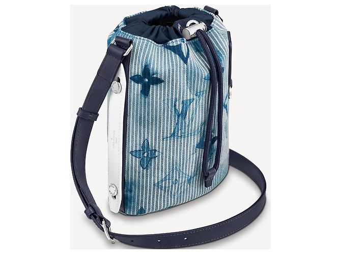 Louis Vuitton Borsa LV Sac Marin BB Blu - vista 2