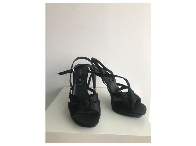 Celine Daoust Sandali Celine in raso nero taglia 39 - vista 2