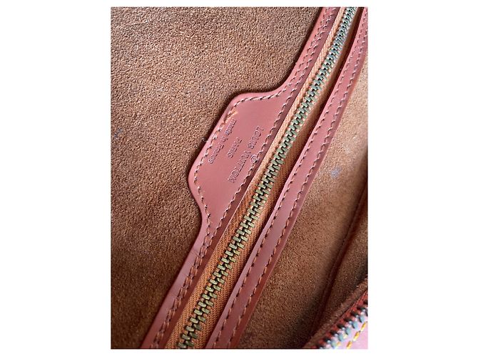 Borsa Louis Vuitton Trocadéro in pelle Epi rossa Marrone - vista 5