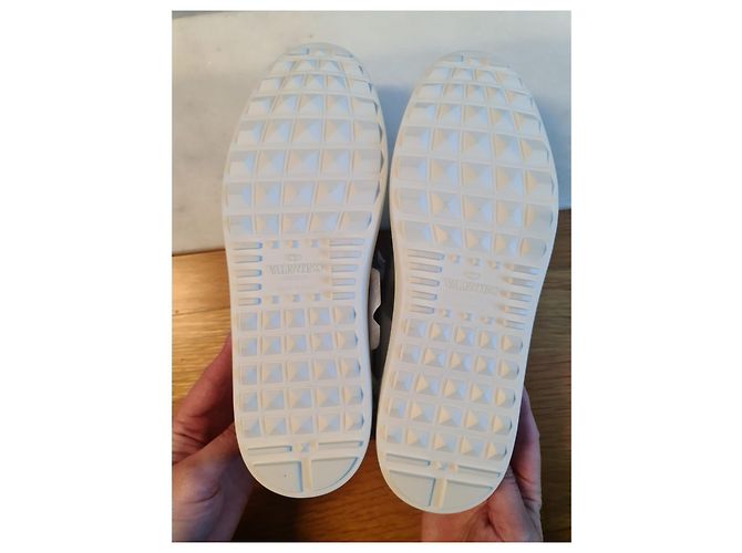 Sneaker - Valentino Garavani Argento Bianco - vista 3