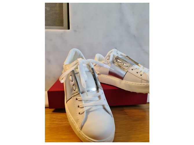 Sneaker - Valentino Garavani Argento Bianco - vista 5