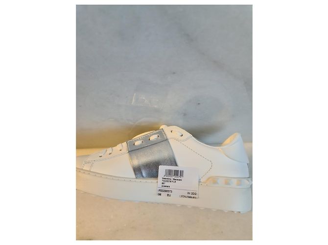 Sneaker - Valentino Garavani Argento Bianco - vista 7