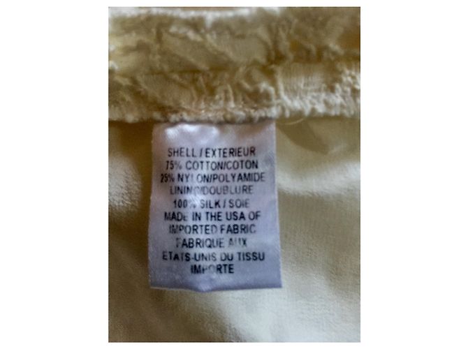 Milly Guipure Spitzenkleid aus Seide Weiß Creme Roh - Ansicht 6