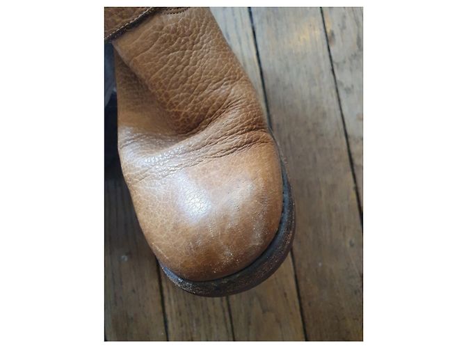 Free Lance Geronimo Biker Stiefel Leder Karamell - Ansicht 3