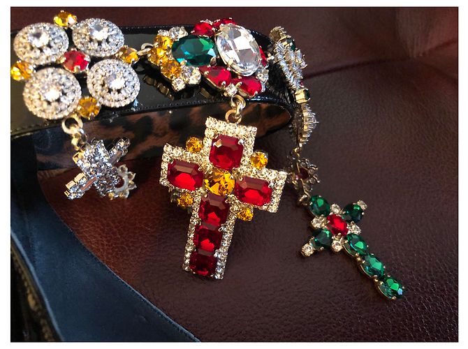 Décolleté Philipp Plein con Cristalli Taglia 41 Multicolore - vista 5